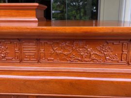 án gian thờ sen triện gỗ gụ