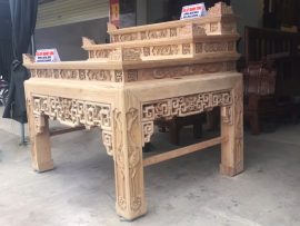 án gian thờ ngũ phúc tiện tàu gỗ gụ