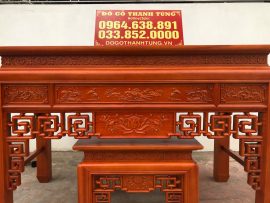 Án gian thờ sen triện gỗ mít