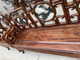 bàn ghế móc mỏ gỗ gụ ta