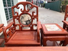 ghế đơn bộ móc mỏ gỗ hương đá