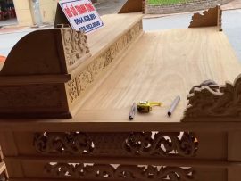 sập thờ mai điểu gỗ gụ