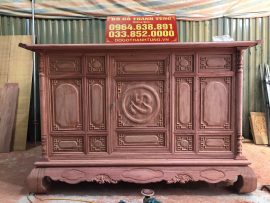 tủ thờ gỗ hương đá nguyên mộc