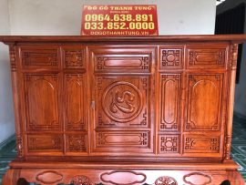 Tủ thờ gỗ hương đá