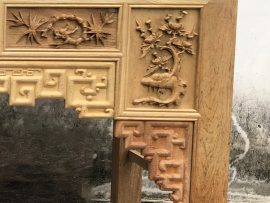 án gian thờ gỗ gụ lào đục tứ quý