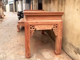 án gian thờ sen triện nguyên mộc