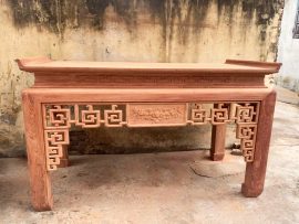 Án gian thờ sen triện gỗ hương đá nguyên mộc