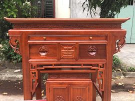 Bàn thờ chung cư minh đường gỗ gụ cao cấp