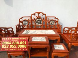 Bộ móc mỏ gỗ gõ đỏ 7 món