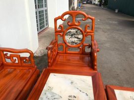 bàn ghế móc mỏ gỗ gõ đỏ