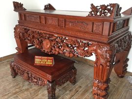 sập thờ mai điểu gỗ gụ