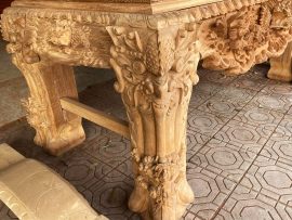 sập thờ gỗ gụ chân 24