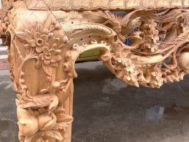 sập thờ mai điểu gỗ gụ