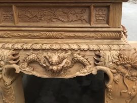 sập thờ gỗ gụ lào chân24