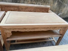 bàn trà bộ trường kỷ gỗ gụ