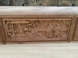 Trường Kỷ Đục Vinh Quy Bái Tổ gỗ Gụ đẹp