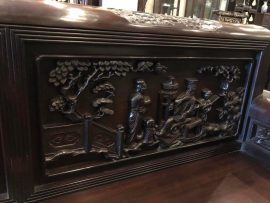 trường kỷ gỗ gụ 3 món