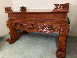 sập thờ tứ linh chân 24