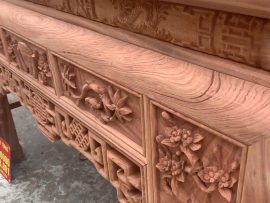 án gian thờ gỗ hương đá đục tay đẳng cấp