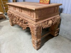 sập thờ mai điểu gỗ hương đá đục tay thủ công mỹ nghệ