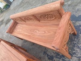 trường kỷ gỗ hương đá mẫu đục tứ quý cao cấp