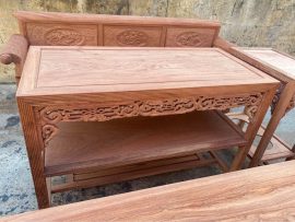 trường kỷ gỗ hương đá mẫu đục tứ quý