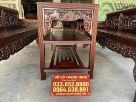 trường kỷ cao cấp đục tay gỗ gụ