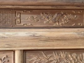 án gian thờ gỗ gụ mẫu triện sen cao cấp