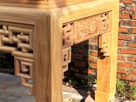 án gian thờ triện sen gỗ gụ tự nhiên