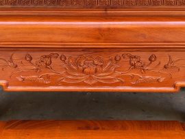 án gian thờ sen triện gỗ hương đá cao cấp