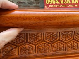 án gian thờ gỗ hương đá triện sen