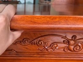 án gian thờ gỗ hương đá đục tay tứ quý