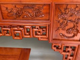 án gian thờ tứ quý đục tay chân 14 gỗ hương đá nam phi