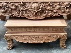 sập thờ gỗ gõ đỏ nam phi siêu vip