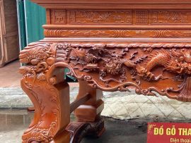 sập thờ tứ linh gỗ gụ cao cấp