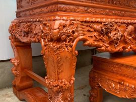 sập thờ cao cấp gỗ hương đá đục tứ linh đẳng cấp