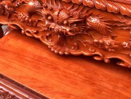 sập thờ tứ linh gỗ hương đá