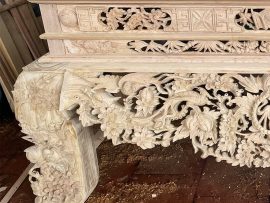 sập thờ gỗ gụ cao cấp đục tay thủ công mĩ nghệ