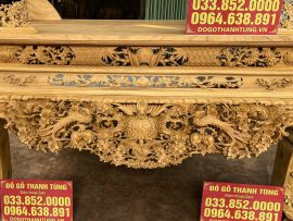 sập thờ mai điểu gỗ gụ lào cao cấp