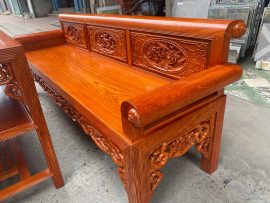 trường kỷ gỗ hương đá mẫu đục tứ quý