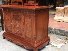 tủ thờ án gian gỗ gụ 3 cánh