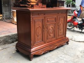 tủ thờ án gian 1m75 gỗ gụ cao cấp