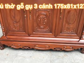 tủ thờ gỗ gụ cao cấp