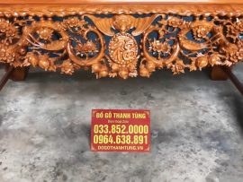 sập thờ mai điểu gỗ gõ đỏ cao cấp