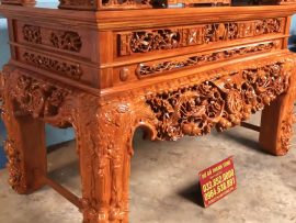 sập thờ mai điểu gỗ gõ đỏ nam phi