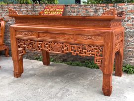án gian thờ gỗ hương đá chân 14