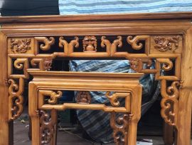 án gian thờ móc mỏ gỗ gụ Lào độc đáo