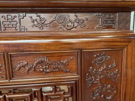 án gian thờ mãu đục tứ quý gỗ gụ lào cao cấp