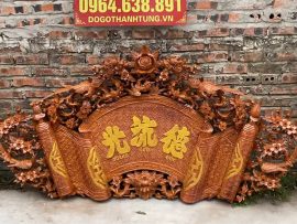 cuốn thư gỗ gõ đỏ cao cấp