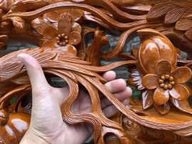 sập thờ đục tay mẫu mai điểu cỡ đại cao cấp